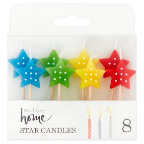 Waitrose Party Star Candles