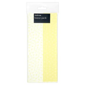 Waitrose yellow/stars tissue