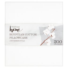 Waitrose Home Egyptian Cotton Pillowcase Chalk