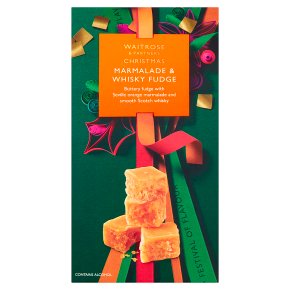 Waitrose Christmas Marmalade & Whisky Fudge