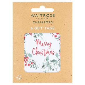 Waitrose Christmas Wreath Gift Tags