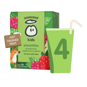 Innocent Kids Apple, Strawberry & Raspberry Childrens Fruit Smoothies ...