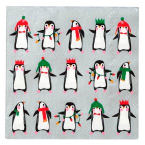 Talking Tables Penguin Napkins 33cm