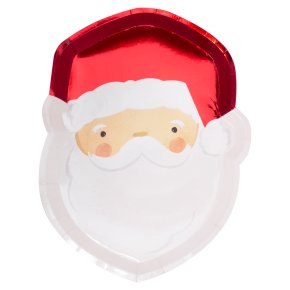 Ginger Ray Santa Shaped Paper Plates
