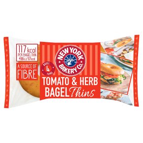 New York Bakery Co. Tomato & Herb Bagel Thins