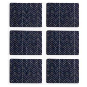 Cork Backed Navy Placemats