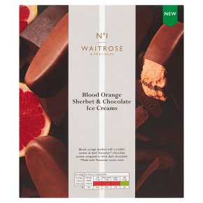 Waitrose No1 BOrange Sherb & Choc ICreams