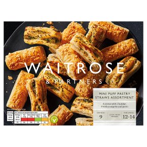 Waitrose 18 Mini puff pastry straws