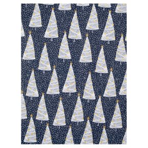 WF Navy Tree 4m Wrap Gold Kraft 4m Wrap