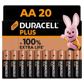 Duracell Plus 100% AA 20pk