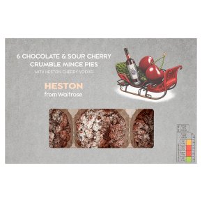 Heston from Waitrose Chocolate & Sour Cherry Mince Pies