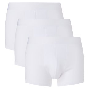 John Lewis 3pk Organic Trunk White L