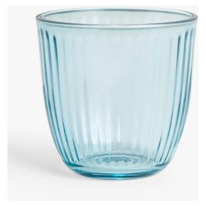 John Lewis Blue Ribbed Tumbler