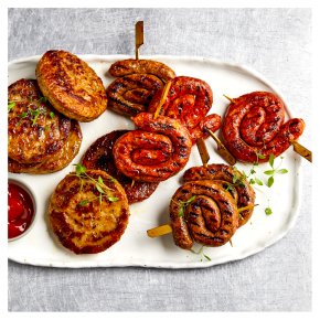 Vegan Burger & Whirl Selection, 12 pieces