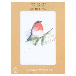 Waitrose Christmas Robin Charity Cards