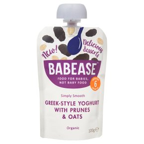 Babease Greek-Style Yoghurt Prunes Oats