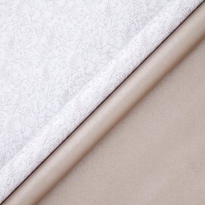John Lewis Mistletoe Silver Kraft Wrap 4m