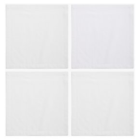 John Lewis White Cotton Napkin