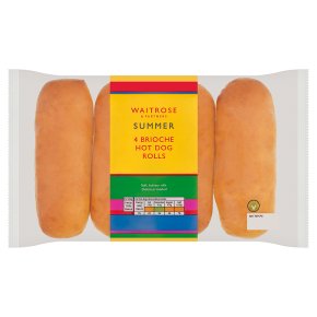 Waitrose 4 Brioche Hot Dog Rolls