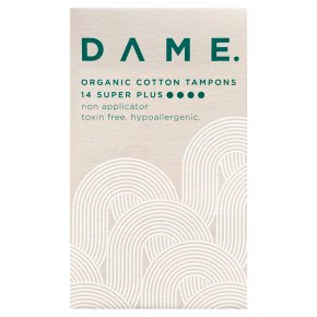 DAME Organic Cotton Tampons Super Plus
