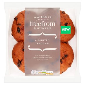 Waitrose Free From 4 Fruited Teacakes