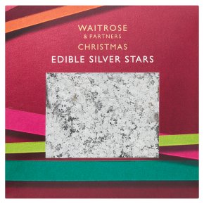 Waitrose Christmas Edible Silver Stars