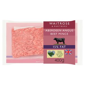 Waitrose Aberdeen Angus Beef Mince 15% Fat