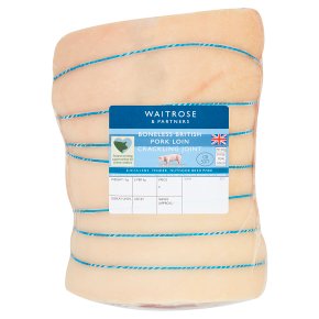 Waitrose British Boneless Loin Crackling Joint