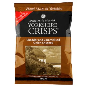 Yorkshire Crisps Cheddar & caramelise onion chutney