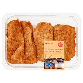 Seachill 4 Chunky Breaded Haddock Fillets