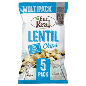 Eat Real Lentil Chips Sea Salt