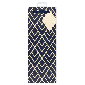 Waitrose Gold Geometric Bottle Bag