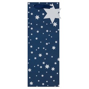 Navy Star Bottle Bag