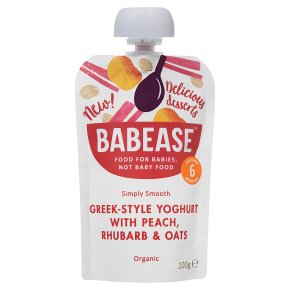 Babease Yoghurt Peach Rhubarb & Oats