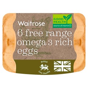 Waitrose British Blacktail Free Range Omega 3 Rich Eggs