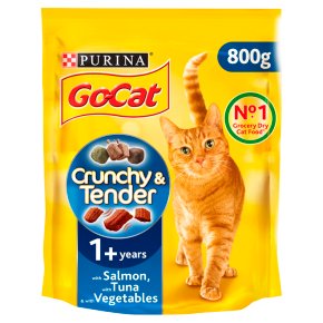 Go-Cat Crunchy & Tender with Salmon & Tuna