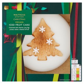 Waitrose Christmas Vegan Iced Fruit Cake  Waitrose & Partners