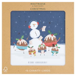 Waitrose Christmas Pudding Family Cards