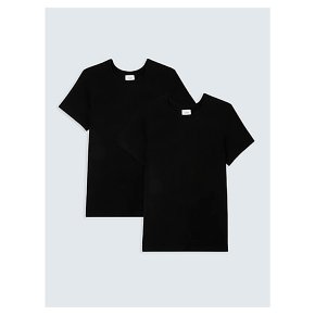 Thermal Short Sleeve Top Black 2pk XL