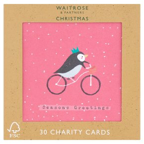 Waitrose Christmas Neon Charity Cards