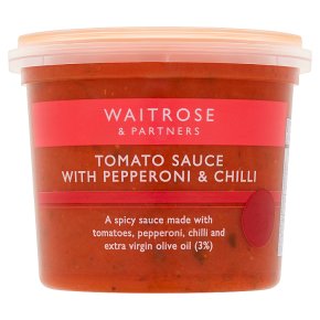 Waitrose tomato sauce with pepperoni & chilli