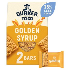 Quaker Porridge To Go Golden Syrup Breakfast Bars