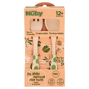 Nuby Rice Husk Fork & Spoon