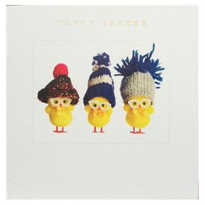 Happy Easter Chicks Card