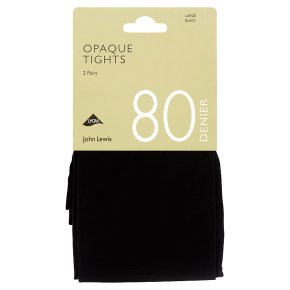 John Lewis 80D Black Tights Large