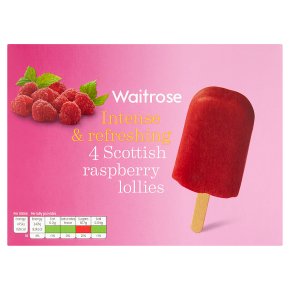 Waitrose 4 Scottish Raspberry Lollies