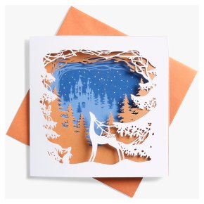 John Lewis Christmas Stag Card