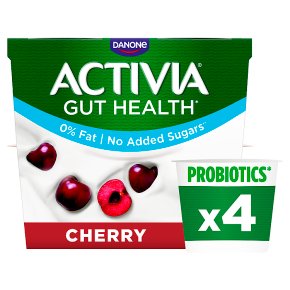 Activia Cherry No Added Sugar Gut Health Yogurt Multipack