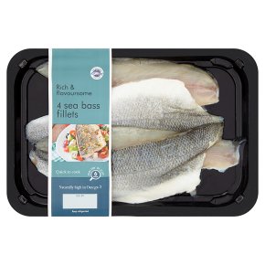 New England Seafood 4 Sea Bass Fillets