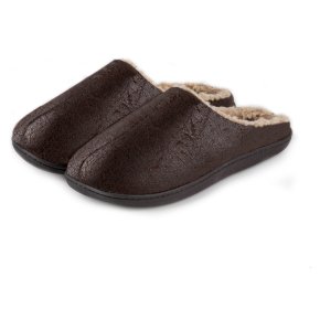 Distressed Mule with Check Sock